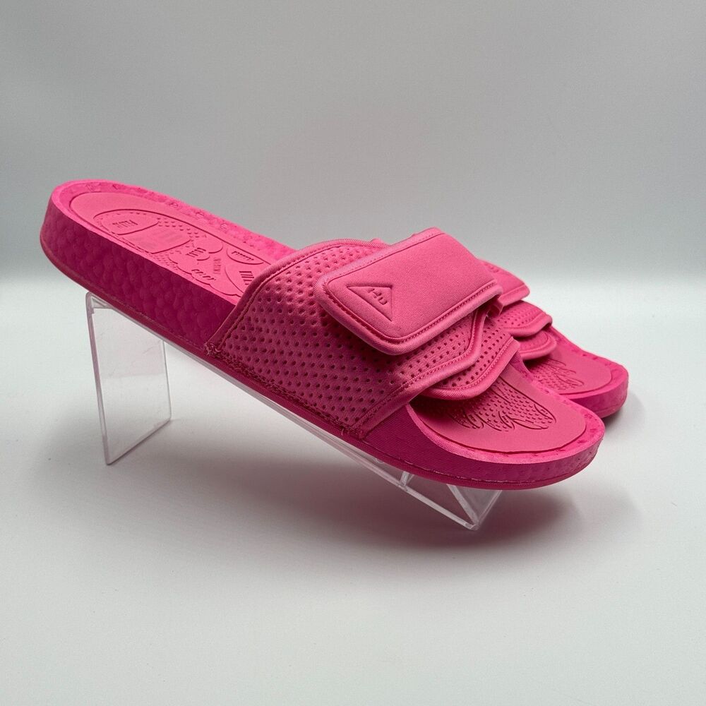 Adidas Humanrace Pharrell Williams Boost Slides Womens 8 Pink FV7289 NWOB Unworn